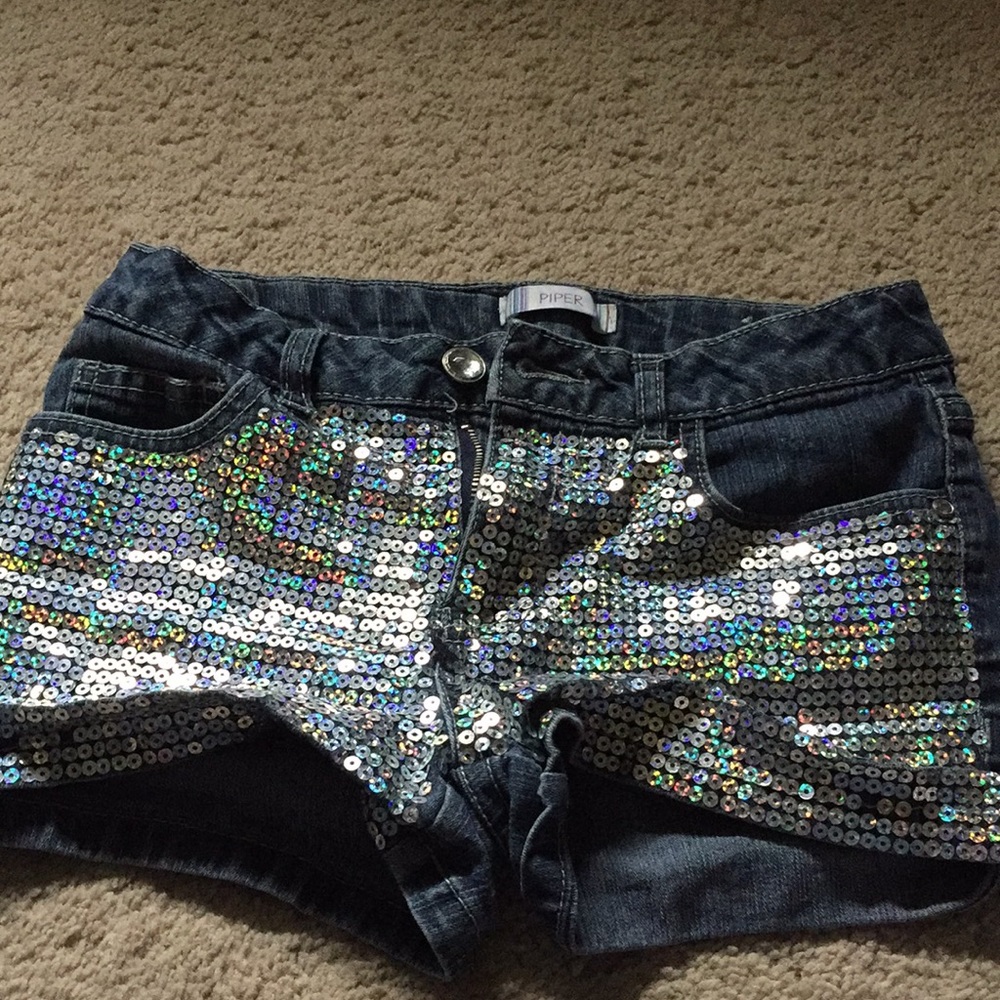 Sequin shorts